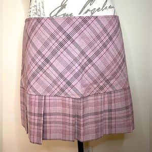 Tracy Evans Pink Plaid Skirt - Size 9